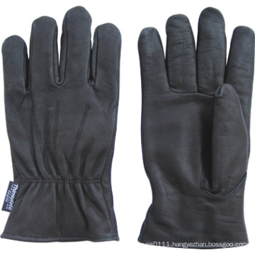 Cow Grain Leather Fully Thinsulate Lined Driver Work Glove--9018